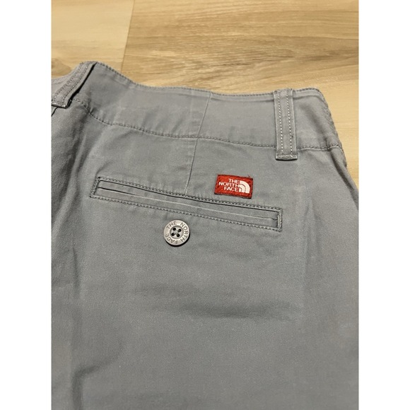 The North Face Pants‎ Women Large Gray Cotton Capri Cropped Hiking Outdoor - Picture 9 of 9
